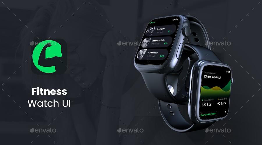 Fitness Tracking Watch App UI Workout watch UI Fitness Tracker App